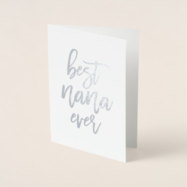 Best Nana Ever Real Fox Card Folienkarte (Vorderseite)
