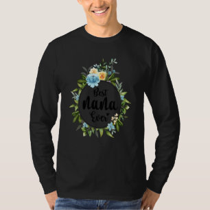 Best Nana jemals Women Blume Dekoration Oma 1 T-Shirt
