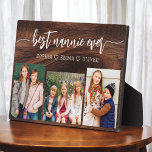 Best Nannie je Wood Grandchildren Foto Collage Fotoplatte<br><div class="desc">Feiern Sie die "Beste Nannie Ever" mit dieser personalisierten Grandchildren Foto Collage Plaque. Dieses herzliche Geschenk besticht durch eine wunderschön arrangierte Collage mit wertvollen Fotos, die besondere Momente einfangen, ergänzt durch eine liebevolle Botschaft. Aus hochwertigen Materialien mit schlichter Oberfläche gefertigt, ist es ideal, um auf der Zuhause als hochgeschätzter Sake...</div>