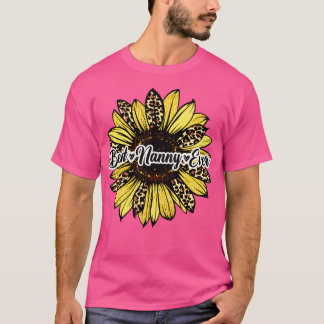 Best Nanny Ever Sunflower Nanny Mütter Day T-Shirt
