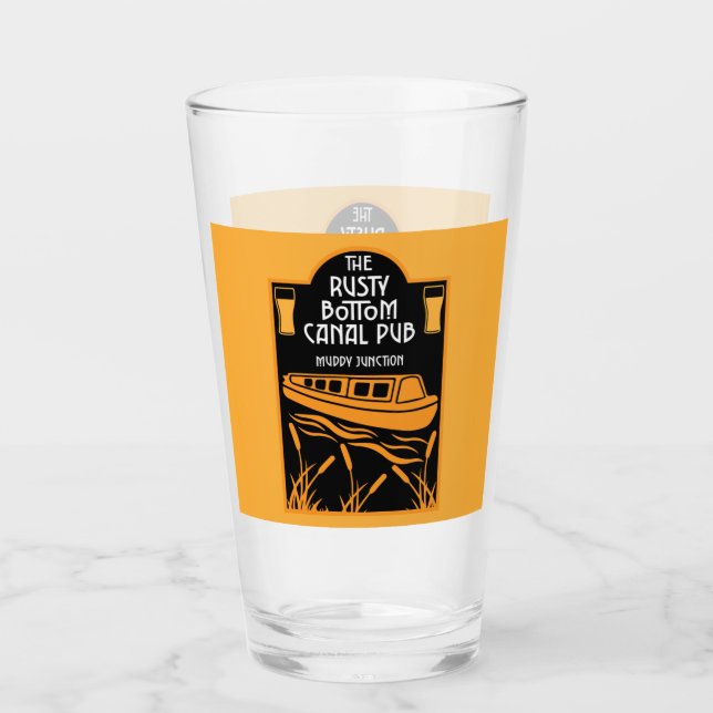 Best Narrowboat Pubs Glas (Vorderseite)
