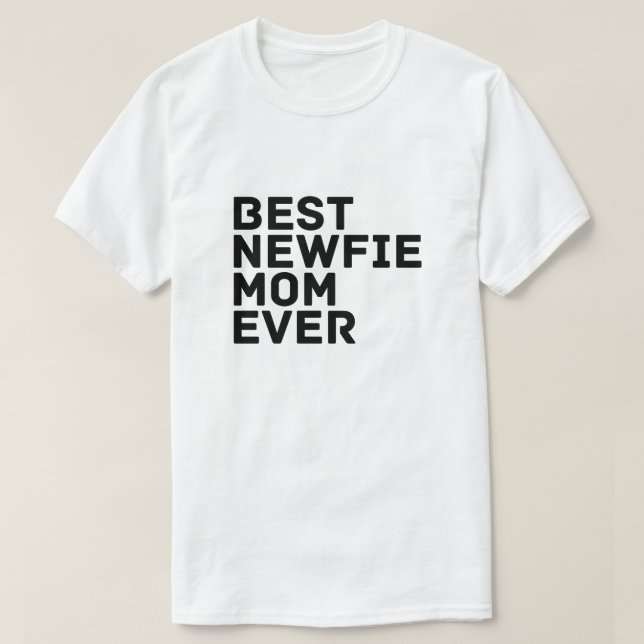 Best Newfie Mama Ever - Neufundland Dog T - Shirt (Design vorne)