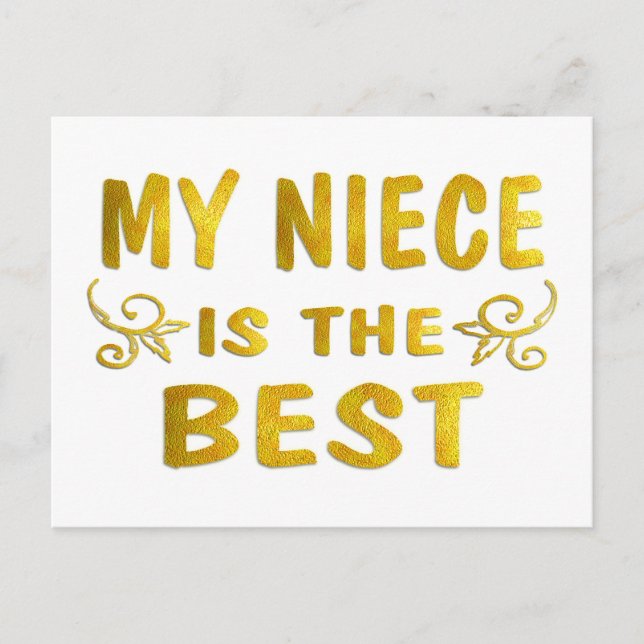 Best Niece Postkarte (Vorderseite)