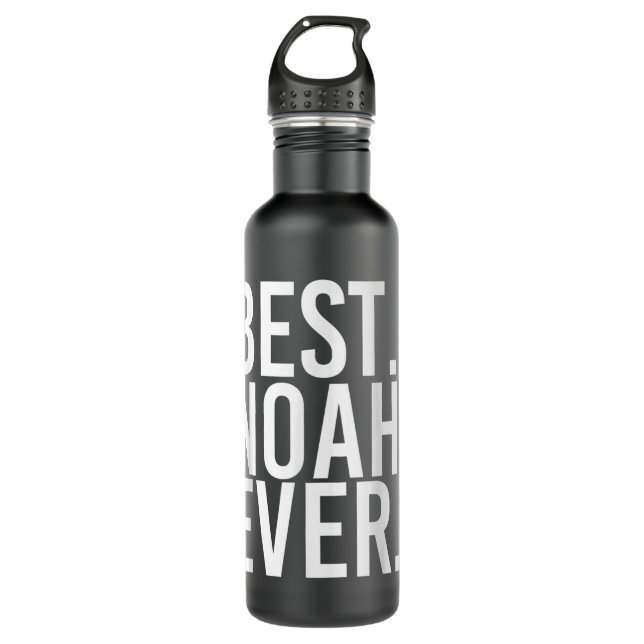 BEST. NOAH. JE. Funny Personalisiert Name Joke Gif Edelstahlflasche (Vorderseite)
