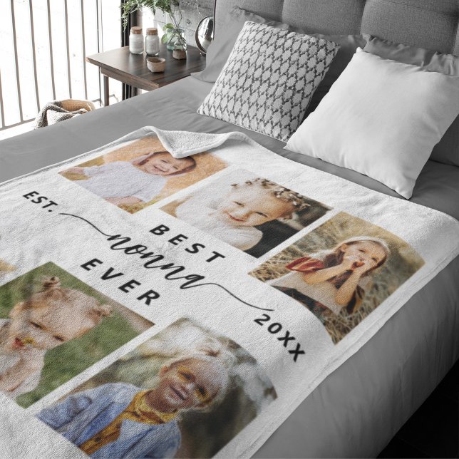 Best Nonna Ever - Grandchildren Fleecedecke (Von Creator hochgeladen)