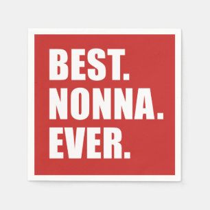 Best Nonna Ever Italienische Großmutter-Party Serviette