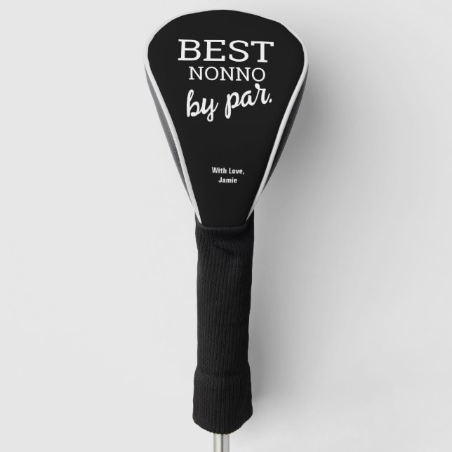Best NONNO by par Modern Typografy Individuelle Na Golf Headcover (Vorderseite)