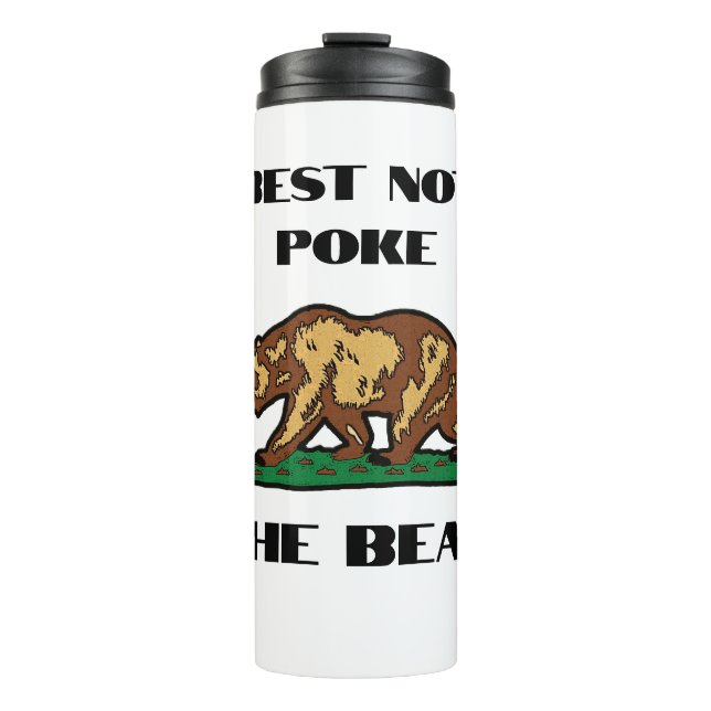 Best Not Pop the Bear - California Water Flasche (Vorderseite)