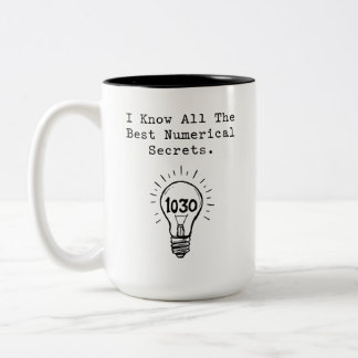 Best Numerical Secrets Math Genius Humor Zweifarbige Tasse