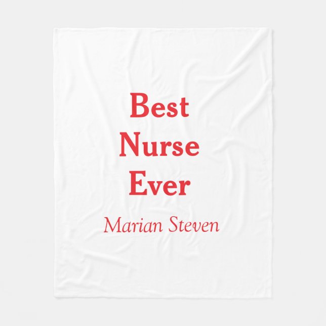 Best nurse ever medical professional paramedical d fleecedecke (Vorderseite)