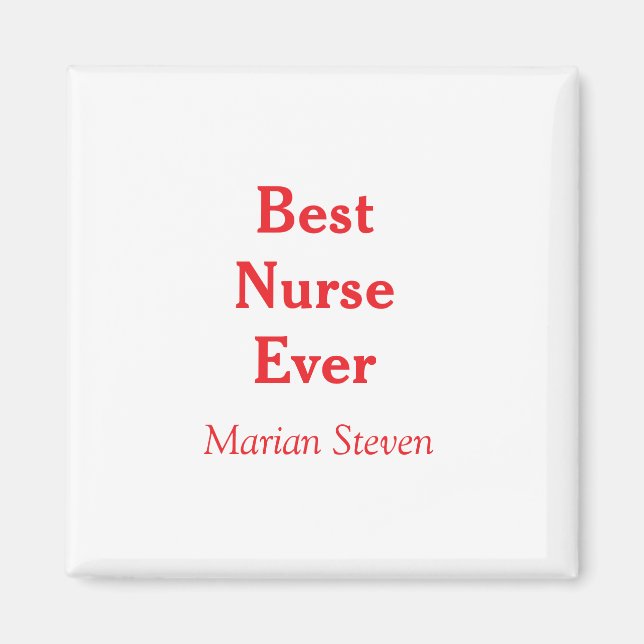 Best nurse ever medical professional paramedical d magnet (Vorne)