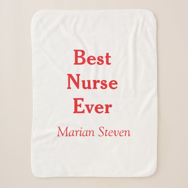 Best nurse ever medical professional paramedical d sherpadecke (Vorderseite)
