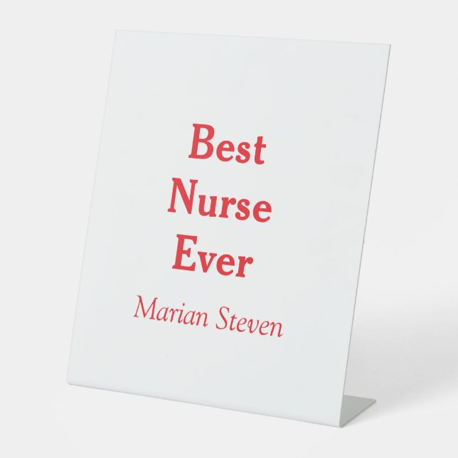 Best nurse ever medical professional paramedical d sockelschild (Vorderseite)