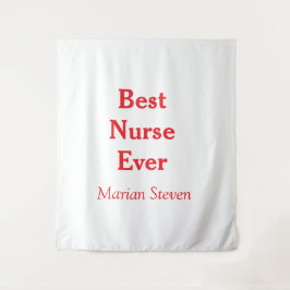 Best nurse ever medical professional paramedical d wandteppich