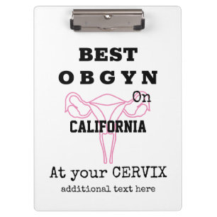 Best OBGYN on Town/City Gynecologin Obstetrician Klemmbrett