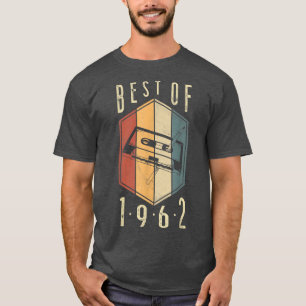 Best of 1962 60 Year Old Gifts Cassette Tape 60. T-Shirt