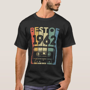 Best of 1962 60 Year Old Gifts Cassette Tape 60th T-Shirt