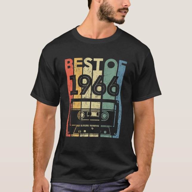 Best of 1966 56 Year Old Gifts Cassette Tape 56. T-Shirt (Vorderseite)