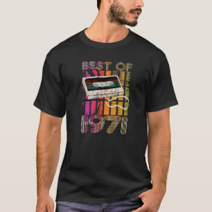 Best Of 1971 50th Birthday Kassette Tape Retro Vin T-Shirt