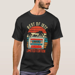 Best of 1972 Cassette Tape 50 Jahre alt 50. Geburt T-Shirt
