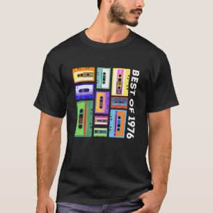 Best of 1976 Cassette Tape 80er 90S Retro Mixtape  T-Shirt