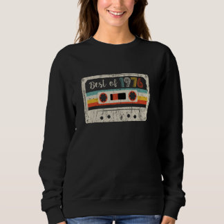 Best of 1976 Classic 1976 Cassette Tape Vintag Bi Sweatshirt