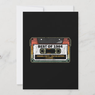 Best Of 1984 Vintage-Kassette Lustiges Geburtstags Einladung