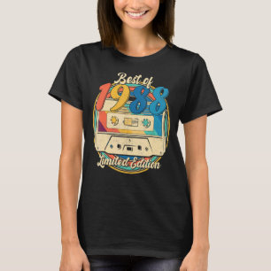 Best of 1988 Cassette Tape 34-jährig 34. Geburtsta T-Shirt