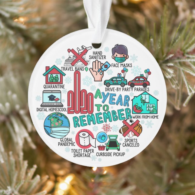 Best of 2020 Gedenkfeier Funny Acrylic Ornament (Baum)