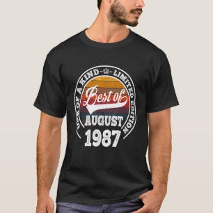 Best of August 1987 35. Geburtstag für 35 Jahre T-Shirt
