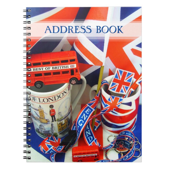 Best of British Souvenirs Adress Book Notizblock (Vorderseite)