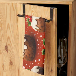 Best of Christmas pudding holiday tea towel Geschirrtuch