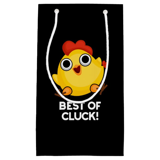 Best of Cluck Funny Chicken Pun Dark BG Kleine Geschenktüte (Vorderseite)