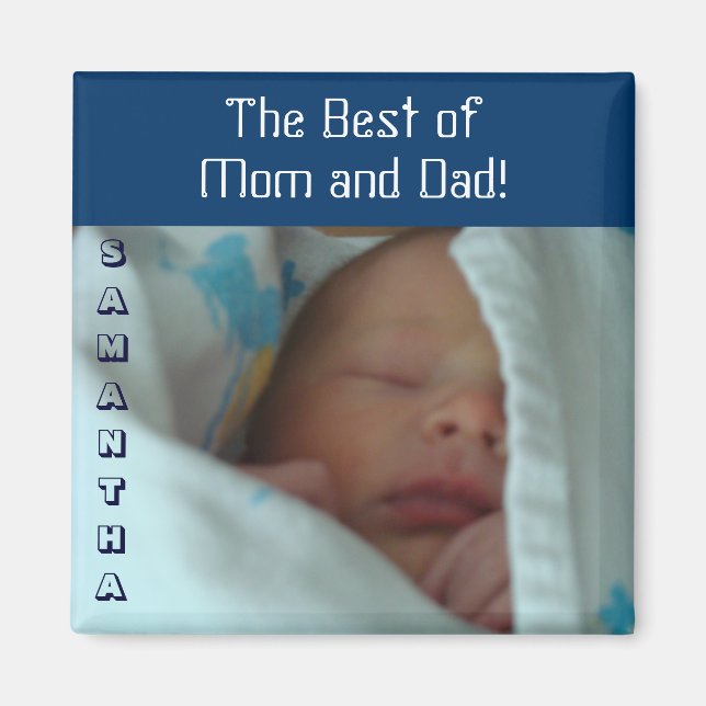 Best of Mama & Vater - Geschenke für Babymagnete P Magnet (Vorne)