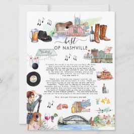 Best of Nashville | Begrüßungsbrief Einladung