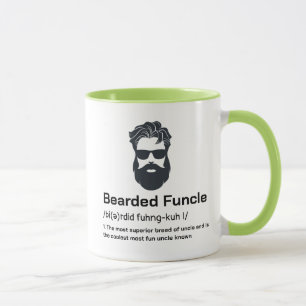 Best Onkel Definition Funny Bartded Funcell Tasse