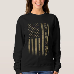Best Onkel Ever American USA Grunge Flag Vater's Sweatshirt