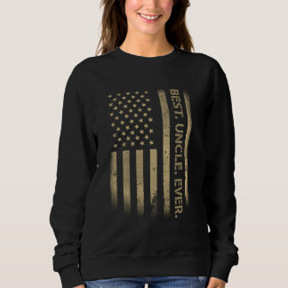 Best Onkel Ever American USA Grunge Flag Vater's Sweatshirt