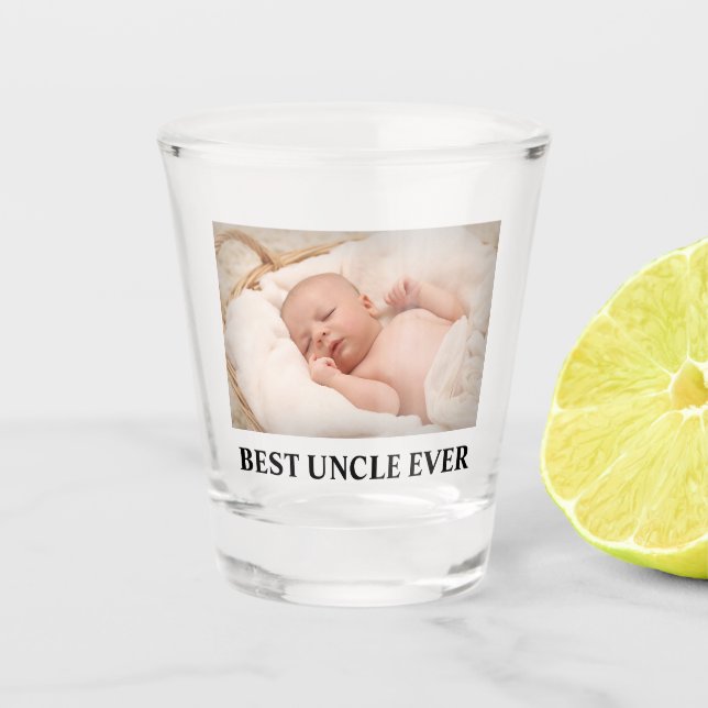 Best Onkel Ever Family Foto Schnapsglas (Vorderseite)