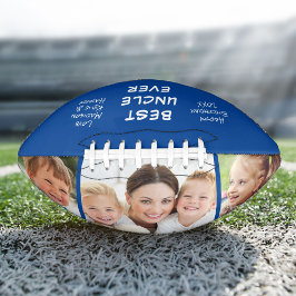Best Onkel je Foto Personalisiertes Blau Football