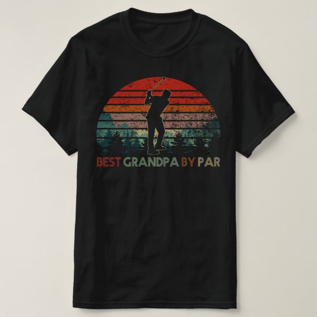 Best Opa by Par Golf T-Shirt (Design vorne)