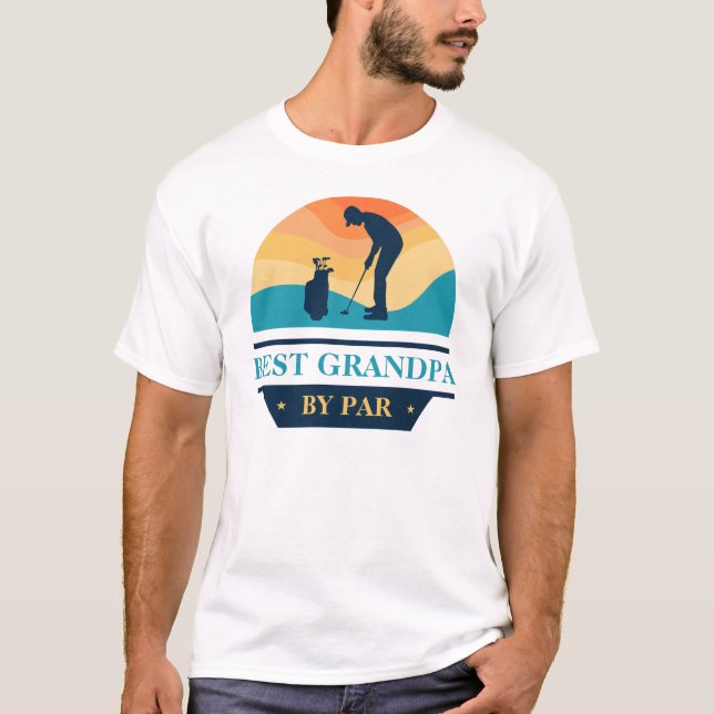 Best Opa By Per Par Grandelers Day Golf Lover T-Shirt (Vorderseite)