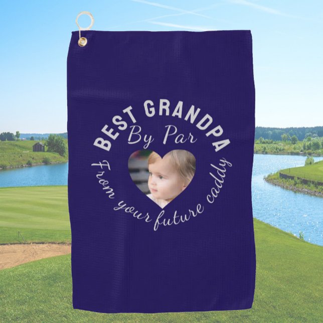 Best Opa Custom Kids Foto Blue Personalisiert Golfhandtuch (Von Creator hochgeladen)