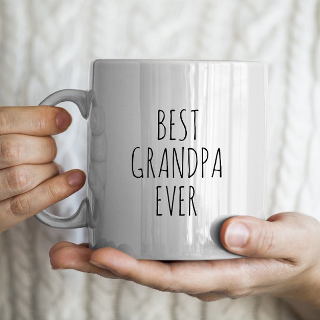"Best Opa Ever" Einfaches modernes Bauernhaus Jumbo-Tasse (Von Creator hochgeladen)