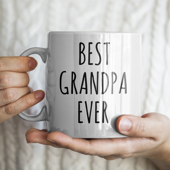 "Best Opa Ever" Einfaches modernes Bauernhaus Kaffeetasse (Von Creator hochgeladen)