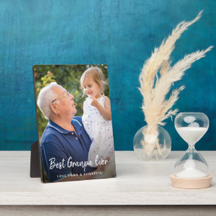 Best Opa Ever Foto Plaque Fotoplatte
