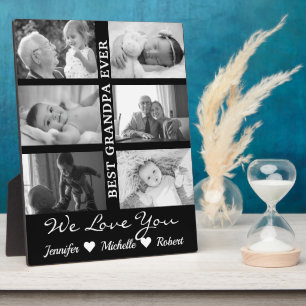 Best Opa je Custom Fotos Großkinder Name Fotoplatte