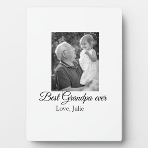 Best Opa jemals Großeltern Foto Geschenke Klassike Fotoplatte