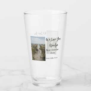 Best Opa jemals Großeltern Foto Geschenke Klassike Glas