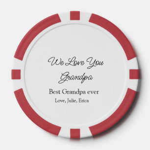Best Opa jemals Großeltern Foto Geschenke Klassike Pokerchips